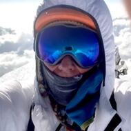 Peter na vrchole Kabru South