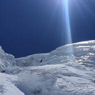Ľadová beriéra nad druhým táborom