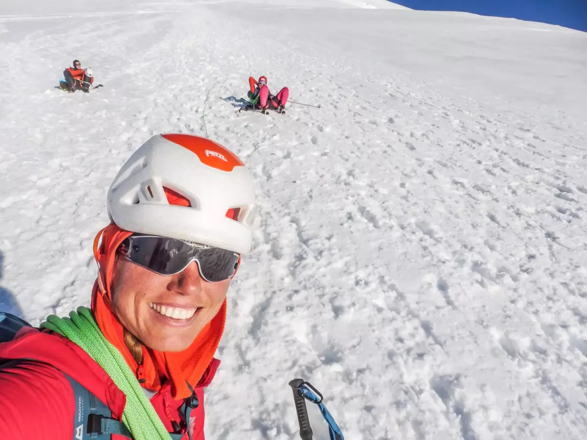 Cestou dole na Gouter.